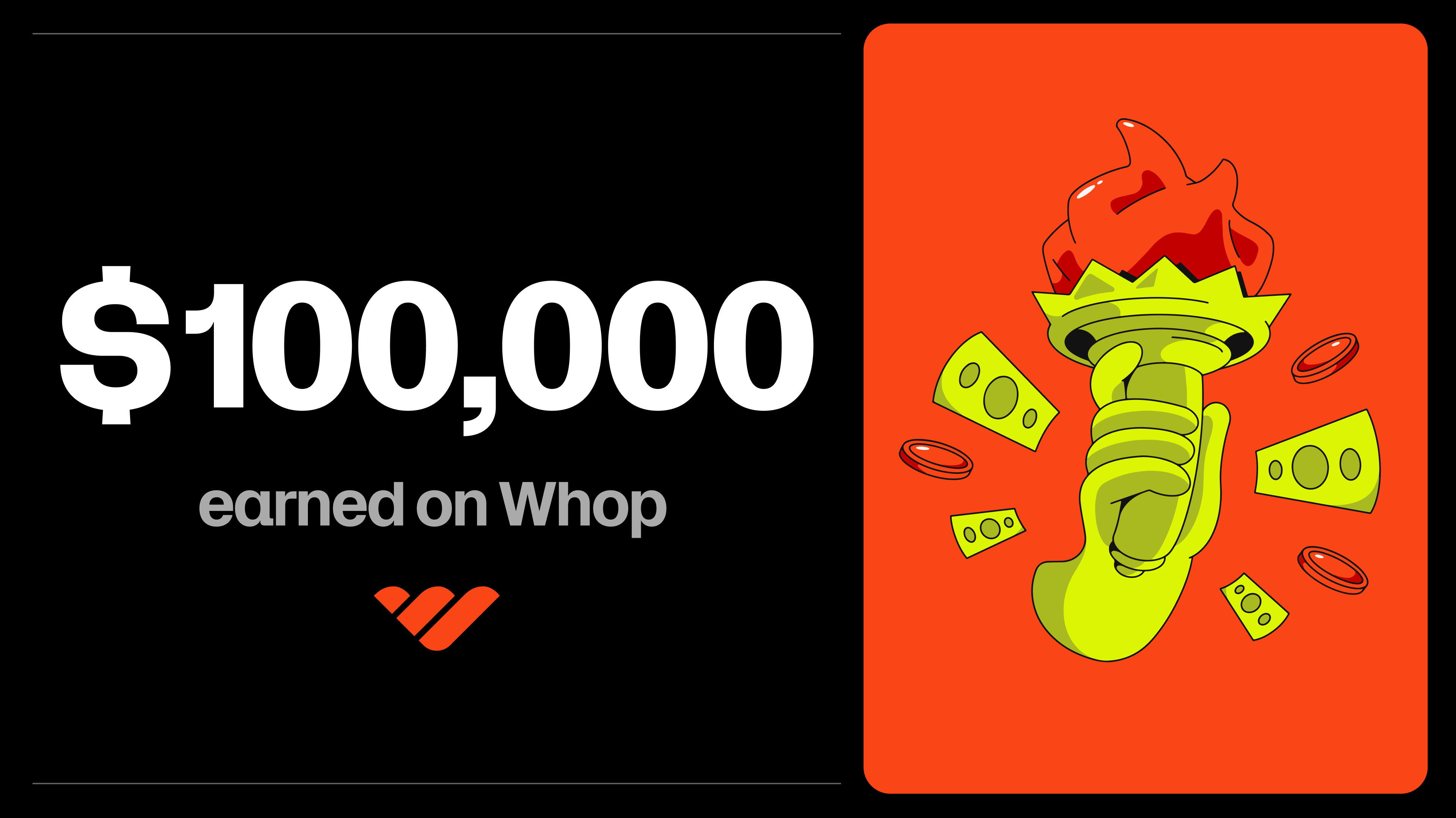 Whop 100k milestone